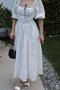 White Lace Detailed Brode Dress - 2