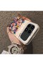 Poco F8 Pro 5g Compatible Silicone Edge Hard Back Case Couple Phone Case with Floral Pattern - 4