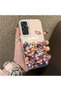 Samsung Galaxy M34 Compatible Silicone Edge Hard Back Case Couple Phone Case with Floral Pattern - 3