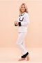 Women's Italian Bamboo Baby Collar Ruffled Chest Pocket Detailed Front Buttoned Pajama Set - 2
