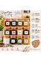 Set of 12 Wooden Vacuum Lids 500 ml Spice Storage Jars with Label Gift - 2