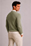 Men's Long Sleeve Slim Knitwear with Sleeve and Collar Detailing - 3