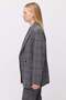 Women's Plaid Patterned Blazer Jacket - 5