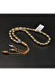 Two-Tone Metallic Prayer Beads – Gold & Silver Oval Tasbih - 4
