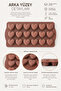 18-Piece Heart-Shaped Silicone Chocolate Mold |   Jelibon, Ice Cream, Confectionery, and Mini Dessert Mold |   Bpa Free - 4