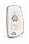Bmw Key Cover Silicone Silver / White – Stylish and Durable Protective Case