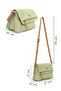 Women's Green Long Strap Crossbody Bag 26Pbd250618 - 2
