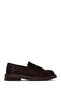 Women's Brown Tasseled Suede Leather Loafer Af450007Ds