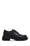 Women's Black Lace-Up Leather Casual Shoes Af450001Dv