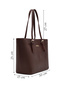 Women's Brown Classic Shoulder Bag Wb520005Sf - 5