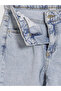 Lcw Kids Blue Regular Fit Slit-Cut Girls' Jean Pants - 5
