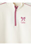 Ecru High Collar Girls' Soft Touch Tights Set - 7