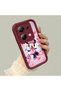 For Xiaomi Poco M6 Pro 4g Compatible Case Camera Protector Minnie Pattern Maroon Lover Couple Silicone Phone Case - 2