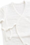 3 Piece 100% Cotton Muslin Ecru Heart Printed Double Breasted Hospital Discharge Set 0-3 Months - 6