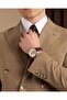 Slim Fit Men's Pointed Collar Double Breasted Jacket Pants Suit Khaki T20139-06 - 4