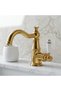 Bathroom Sink Faucet Rustic Model Gold Dore Gold Color Ceramic Handle New Model 7 Years Warranty Imported - 4