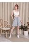2-Piece Women's Shorts Comfortable Fit Comfort and Style Combined Navy Blue-Grey - 5