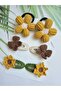 Back to School Handmade Set of 6 Organic Snap Clips Pinterest Models Hair Accessories Suitable for All Age Groups