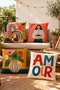 Fruity Women's Patterned 4-Piece Throw Pillow Cover Set - 2
