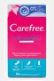 Care Free Panty Liners Cotton Feel Pack of 34, Multicolor