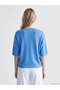Lcw Vision Blue Women's Three Quarter Sleeve Knitwear Sweater - 4