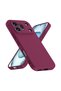 Honor 600 Pro Compatible Silicone Case - Pastel Color Tone Flexible Cover with Camera Protection - Burgundy
