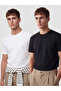 Esvab • Modern & Distinctive Zero Roba Collar Men's T-Shirt 2-Pack - 2