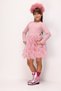 Dried Rose Ruffled Skirt Detailed Long Sleeve Girls' Dress - Alora