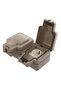 Comtec double socket, surface-mounted, with cover, protective contact, IP66, gray - 2