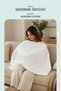 Muslin Nursing Cover – Comfortable and Practical for Mother and Baby Use Mint-White