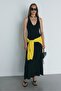 Black Bella Combed Cotton Dress - 6