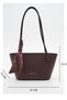 Benetton Women's Shoulder Bag Burgundy-Brown Bnt1946 - 6