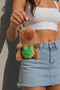 12 cm Plush Capybara and Frog Figure Keychain – Capybara Bag Ornament, Plush Toy Keychain - 2