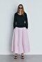 Pink Mila Poplin Balloon Skirt - 5