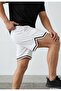 Men's Sporty Striped Cotton Comfortable Fit Shorts
