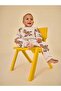 Children's Patterned Beige Sweatshirt and Sweatpants Set - 4