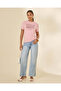 Women Mauve Printed T-Shirt - 2