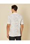 Men White And Grey Printed Polo T-Shirt - 3