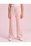 Senior Girls Pink Wide Leg Pants With Front Seam