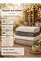 Marble Pattern Non-Slip Washable Cotton Sofa Cover 180X220 cm Sitting and Back - 3