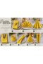 American Service, Set of 6 Special Stitched Duck Linen Fabric Napkins, Yellow Color - 3