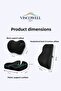 Visco Orthopedic Pillow Set, Set of 3 for Lumbar, Neck, and Hip Support - 5