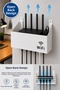 Wifi Modem Organizer White Wall Shelf Cable Collector Router Hanger Modem Organizer - 3