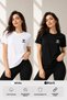 Cordana 912447 Black and White Women's Casual T-Shirt Pack
