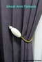 Ghost System Special Design Rope Wrap Curtain Tieback Mounted on Cornice