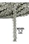 Decorative Strip / Cover Sofa Rug Strip Harcı / 24 Meters / Silver & Cream - 2