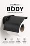 Premium F1 Model Black Covered Toilet Paper Hanger Stainless Steel Screw Mounting Wc Paper Holder 5 Years Warranty - 7