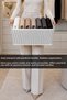 4-Piece Striped Closet Organizer Set - Clothing and Toy Storage Box Basket Organizer - 4