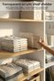 10 Pieces Multi-Purpose Transparent Acrylic Cabinet Shelf Separator |   Bag Rack Organizer Set 20X30 cm - 4