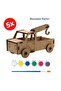 Demountable Wooden Towable Crane |   Assembly and Painting Set